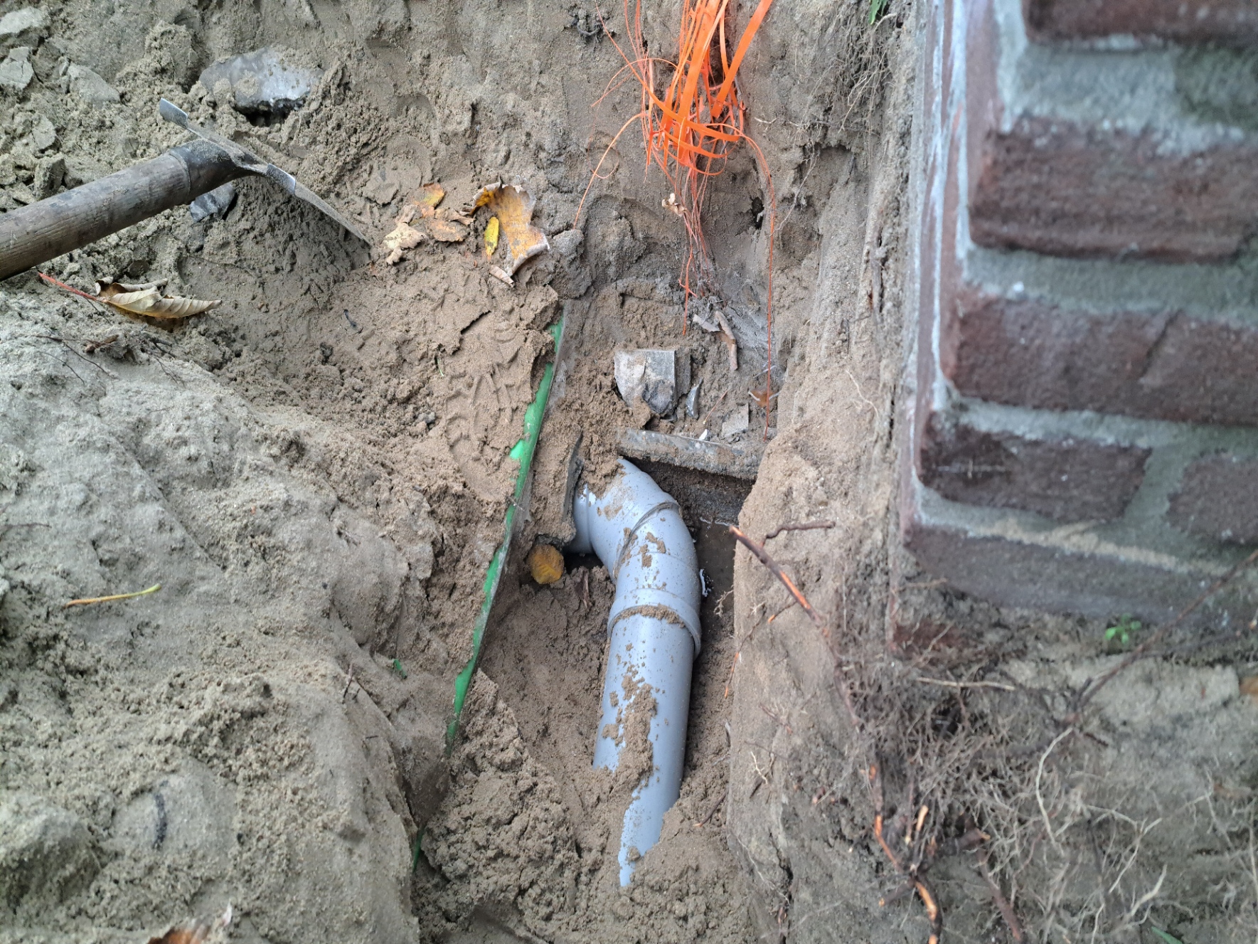 Vervangen van gres riool door PVC